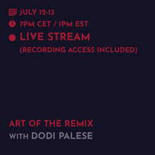 Load image into Gallery viewer, Recording - Dodi Palese: Art of The Remix + Remix contest