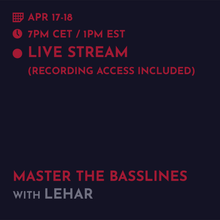 Load image into Gallery viewer, Recording - Lehar: Master The Basslines