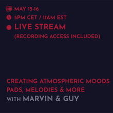 Load image into Gallery viewer, Recording - Marvin & Guy: Creating Atmospheric Moods - Pads, Melodies, and more