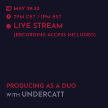 Load image into Gallery viewer, Recording - Undercatt: Producing As A Duo