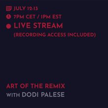 Load image into Gallery viewer, Recording - Dodi Palese: Art of The Remix + Remix contest
