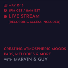 Load image into Gallery viewer, Recording - Marvin &amp; Guy: Creating Atmospheric Moods - Pads, Melodies, and more

